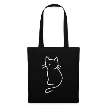 Chaton Chaton Chats Cadeau de Noël Miaou - Sac en tissu - noir - Devant
