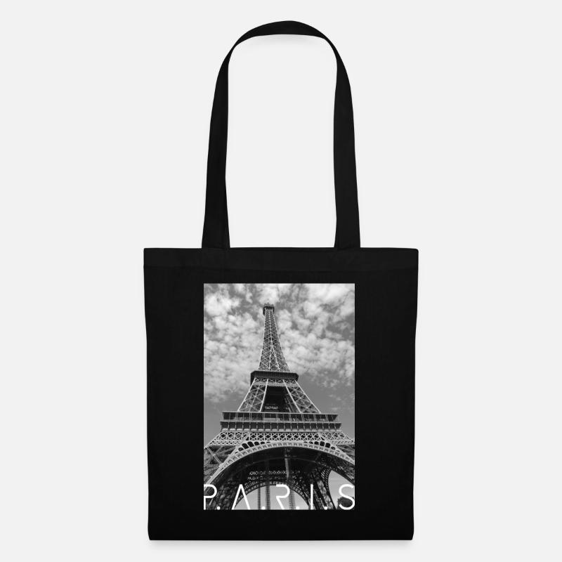 Paris - Eiffelturm - Stoffbeutel - Schwarz