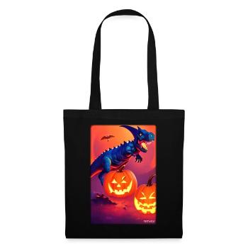 Halloween Dinosaur Pumpkin - Tote Bag - black - Front
