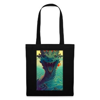 Dragon Water Monster Lac de mer - Sac en tissu - noir - Devant