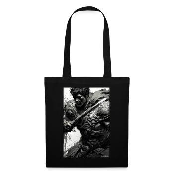 Warrior Sword Vintage Black White 5 - Tote Bag - black - Front