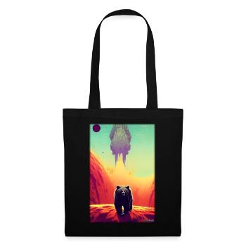 Bear Grizzly Bear Brown Bear Predator Wildlife Forest 3 - Tote Bag - black - Front