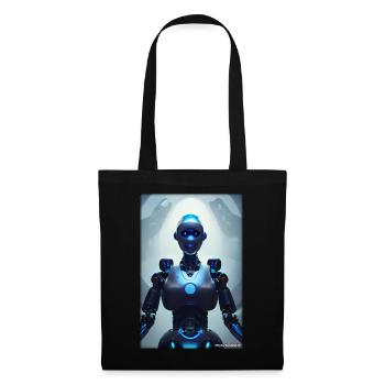 Robot Future Science Sci-Fi Machine - Tote Bag - black - Front