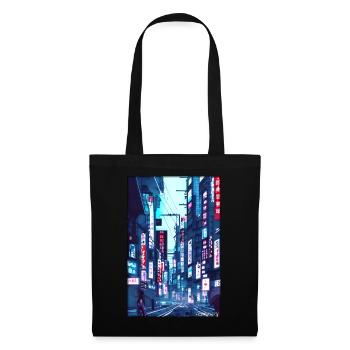 Tokyo City City Cyber Punk Future Sci-Fi Asia - Tote Bag - black - Front
