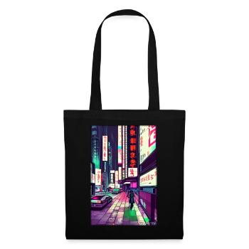 Tokyo City City Cyber Punk Future Sci-Fi Asia - Tote Bag - black - Front