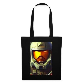 Kampfbot Robot Super Soldat Machine Guerrier - Sac en tissu - noir - Devant