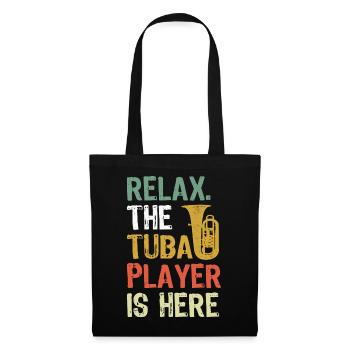 Tuba Tuba Orchestra Musicien Brass Band - Sac en tissu - noir - Devant