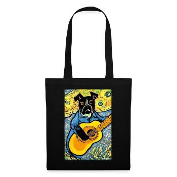Dog Guitar Pet Musician Dog Friend - Tote Bag - black - Front