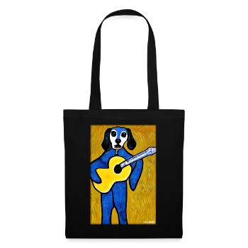 Dog Guitar Pet Musician Dog Friend - Tote Bag - black - Front