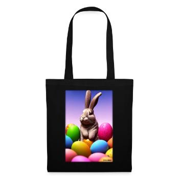 Rabbit Easter Easter Pet Easter Holiday - Tote Bag - black - Front