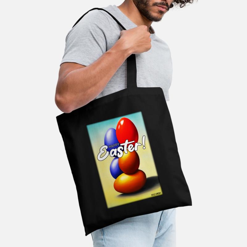Happy Easter - Easter Egg Easter Easter Colorful Eggs Tote Bag