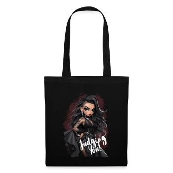 La Dame Goth vous juge - Sac en tissu - noir - Devant