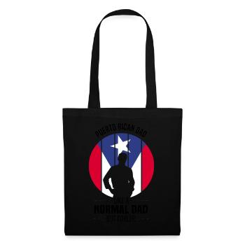 Puerto Rico Flagge | Puerto Ricaner Geschenkideen - Stoffbeutel - Schwarz - Vorne