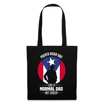 Puerto Rico Flagge | Puerto Ricaner Geschenkideen - Stoffbeutel - Schwarz - Vorne