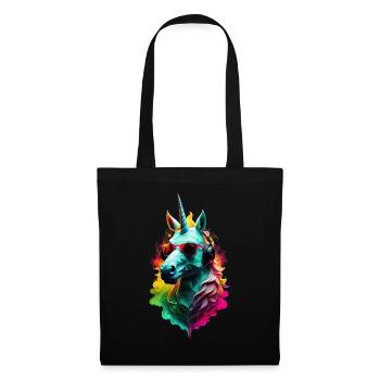 Unicorn Pony Cool: Neon Party Summer - Tote Bag - black - Front