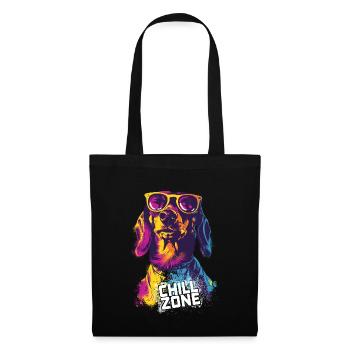Dachshund Chill Zone - Tote Bag - black - Front