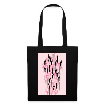 Camouflage Art Rose Gaming - Sac en tissu - noir - Devant