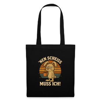 Funny Bunny Office Work Job Saying - Tote Bag - black - Front