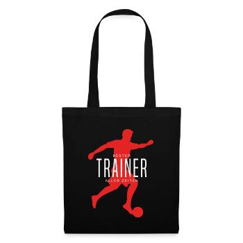 Meilleure idée de cadeau de mentor sportif d’entraîneur de soccer - Sac en tissu - noir - Devant