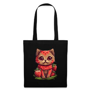 Ragamuffin Strawberry Idée cadeau - Sac en tissu - noir - Devant