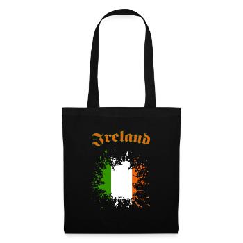 Ireland Irland - Stoffbeutel - Schwarz - Vorne