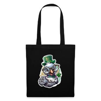 St. Patrick's Day Taube Geschenk - Stoffbeutel - Schwarz - Vorne