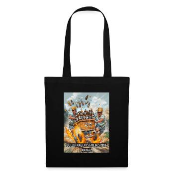 Charrette à bras boisson boisson cadeau - Sac en tissu - noir - Devant