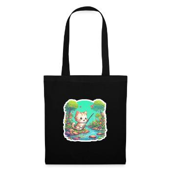 Angel Cat Gift - Tote Bag - black - Front