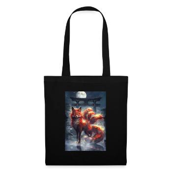 Fuchsfee Mythologie Mythos Geschenk - Stoffbeutel - Schwarz - Vorne