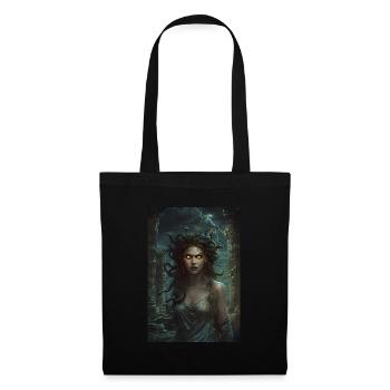 Medusa Mythologie Mythos Geschenk - Stoffbeutel - Schwarz - Vorne