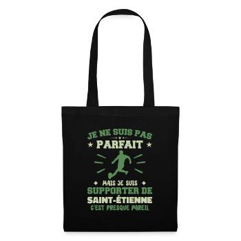 I am a supporter of Saint Étienne - Tote Bag - black - Front