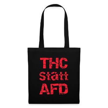 THC Statt AFD - Stoffbeutel - Schwarz - Vorne