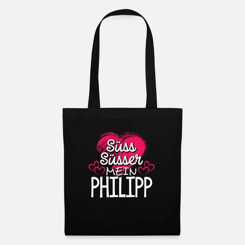 PHILIPP - süss - Stoffbeutel - Schwarz