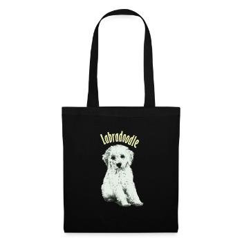 labradoodle - Stoffbeutel - Schwarz - Vorne