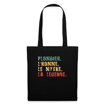 Plombier l'homme le mythe la légende - Sac en tissu - noir - Devant
