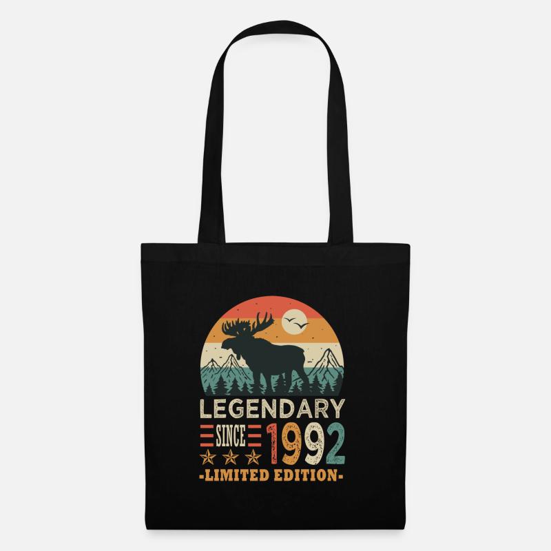 1992 Legendäres Jubiläum geboren 1992 - Stoffbeutel - Schwarz