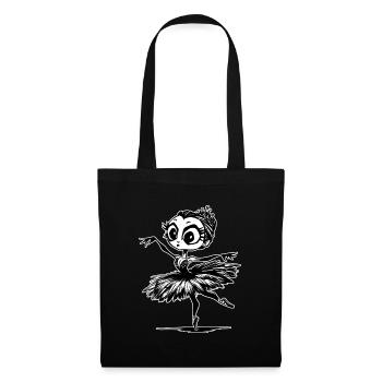 Black Swan Ballerina - Sac en tissu - noir - Devant