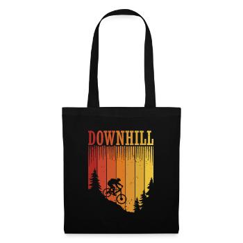 Mountain Biking MTB Downhill Mountain Biker - Tote Bag - black - Front