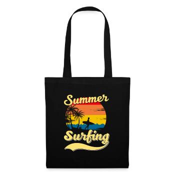 Summer Surfing Palm Beach Surfer - Stoffbeutel - Schwarz - Vorne