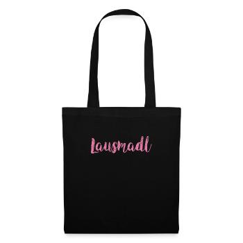 Lausmadl Shirt - Stoffbeutel - Schwarz - Vorne