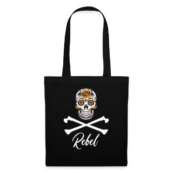 Skull Rebel 2 - Tote Bag - black - Front