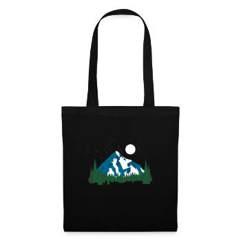Origami nature - Tote Bag - black - Front
