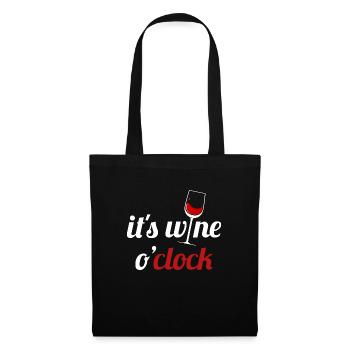 It's wine o'clock - wine, Beaujolais Nouveau Day - Tote Bag - black - Front