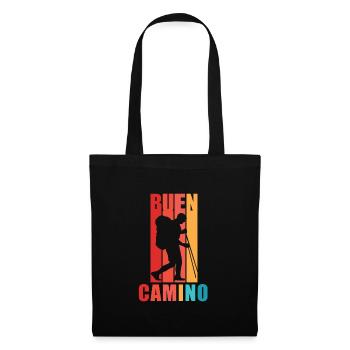 Buen Camino Men as Pilgrims on the Way of St. James - Tote Bag - black - Front