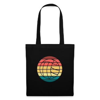 Volleyball Rétro - Sac en tissu - noir - Devant