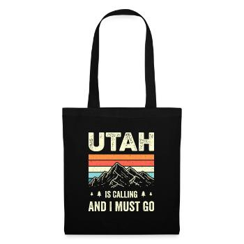 Utah ruft und ich muss gehen - Stoffbeutel - Schwarz - Vorne