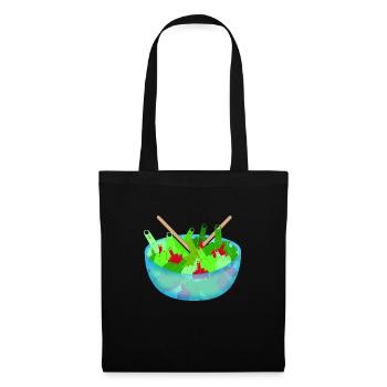 Fuck you salad - Sac en tissu - noir - Devant