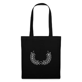 couronne - Sac en tissu - noir - Devant