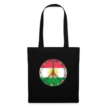Kurdistan Heimat Kurdisch Kurde Geschenk - Stoffbeutel - Schwarz - Vorne