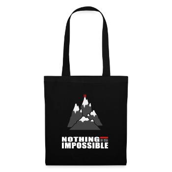 alpinist climb alpine climbing rope rope team - Tote Bag - black - Front
